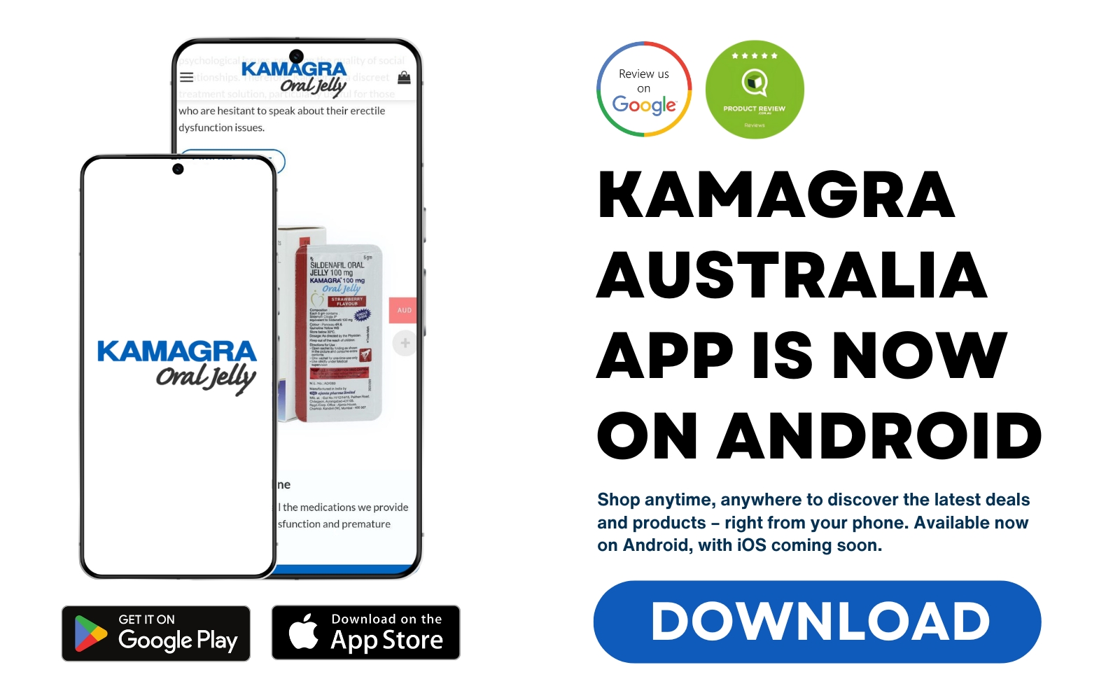 KOJA - Official Website of Kamagra Australia kamagra1australia app banner for desktop